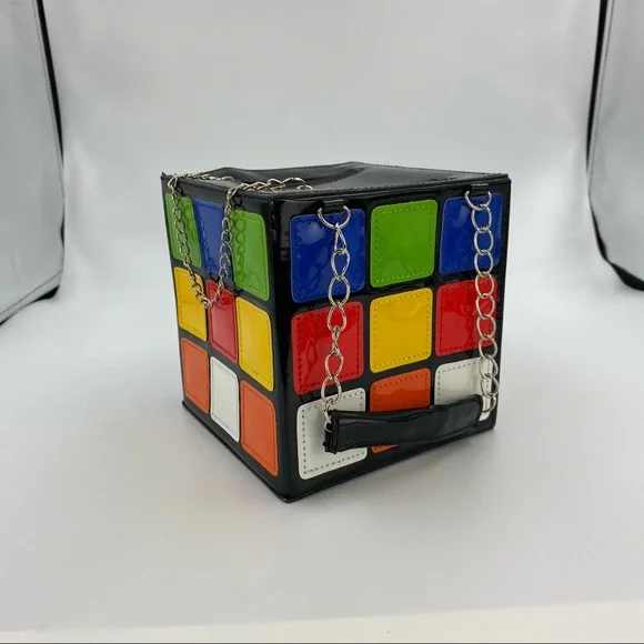 80’s Style Rubix Cube Hand Bag - Picture 4 of 13
